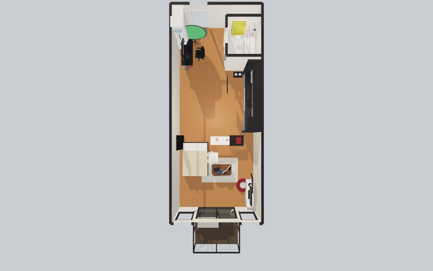 floor plan rebuilt from phone photos